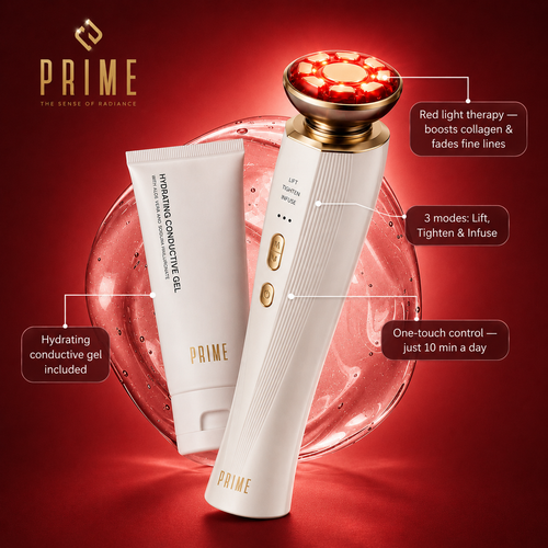 3-in-1 Red Light Therapy Facial Massager
